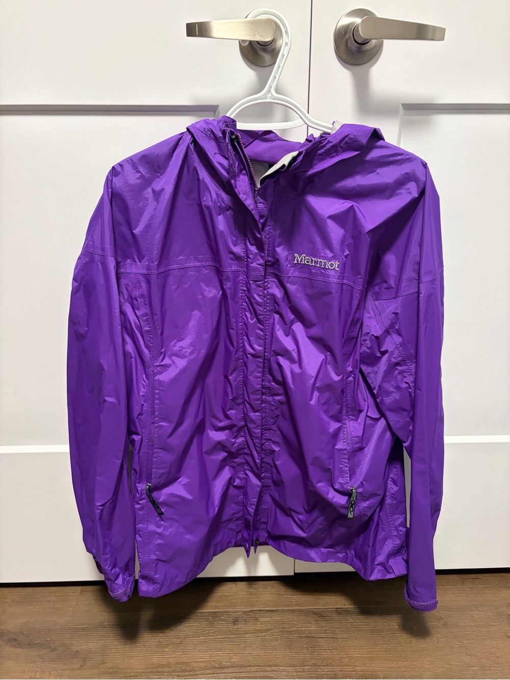 Marmot Purple Hooded Windbreaker Jacket